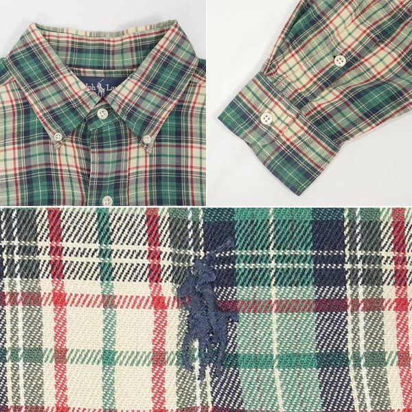 画像3: 90's Polo Ralph Lauren ボタンダウンシャツ "BLAKE" (3)