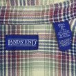 画像2: 90's LANDS' END フランネル ボタンダウンシャツ "Ombre Plaid" (2)
