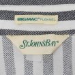 画像2: 80's ST JOHN'S BAY ストライプ柄 ヘビーネルシャツ "BIG MAC FLANNEL" (2)