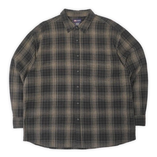 画像1: Early 00's FADED GLORY レギュラーカラーシャツ "Black Plaid" (1)