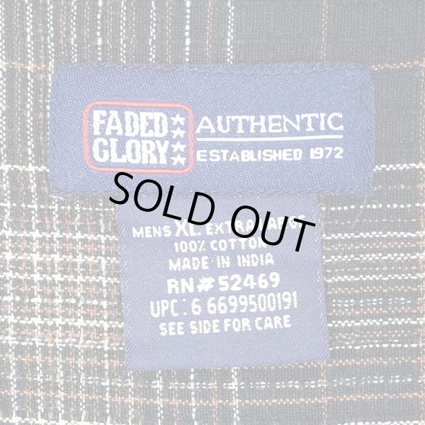 画像2: Early 00's FADED GLORY レギュラーカラーシャツ "Black Plaid" (2)