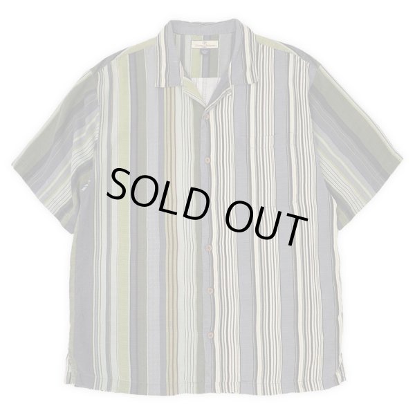 画像1: 00's Tommy Bahama S/S オープンカラーシャツ “Malti Stripe Pattern” (1)
