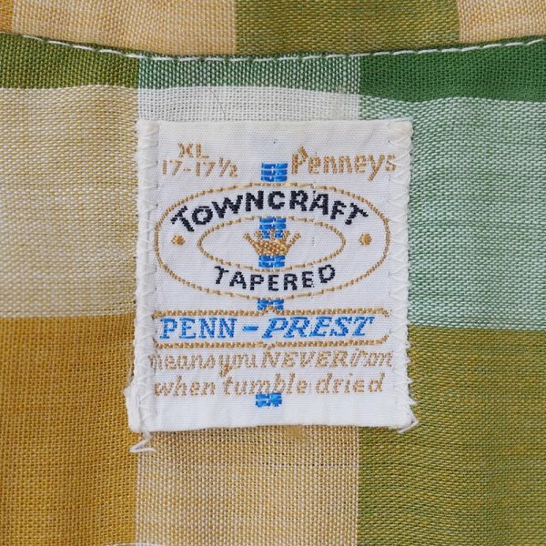 画像2: 60's TOWNCRAFT S/S 3点留め ボタンダウンシャツ "size XL" (2)