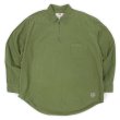 画像1: 90-00's Levi's ハーフジップ シャモアクロスシャツ (1)