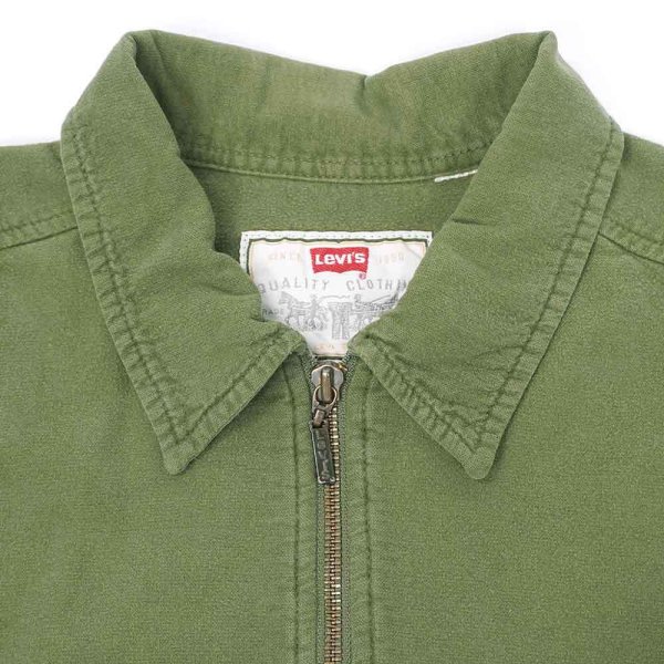 画像4: 90-00's Levi's ハーフジップ シャモアクロスシャツ (4)