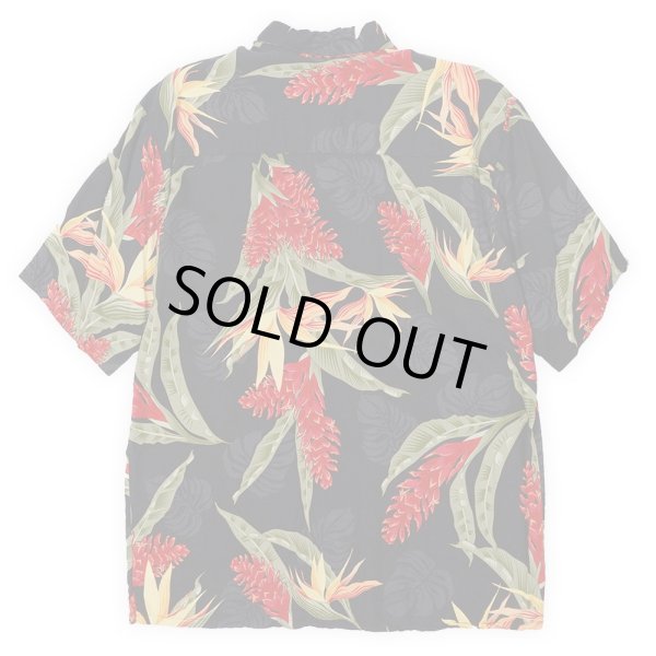 画像2: 90's Puritan S/S レーヨン ハワイアンシャツ “ブラックベース” (2)