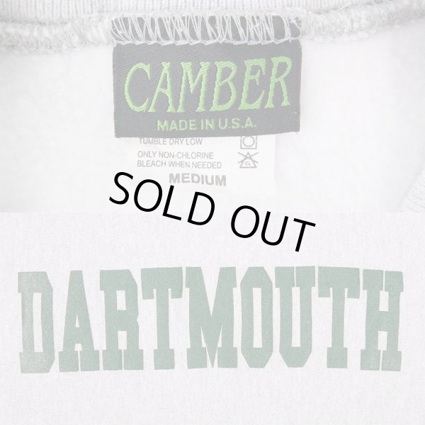 画像3: 90's CAMBER リバースウィーブタイプ スウェット "DARTMOUTH / MADE IN USA" (3)