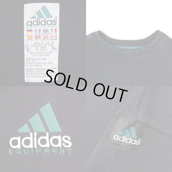 画像3: 90's ADIDAS エキップメントロゴ刺繍 スウェット (3)