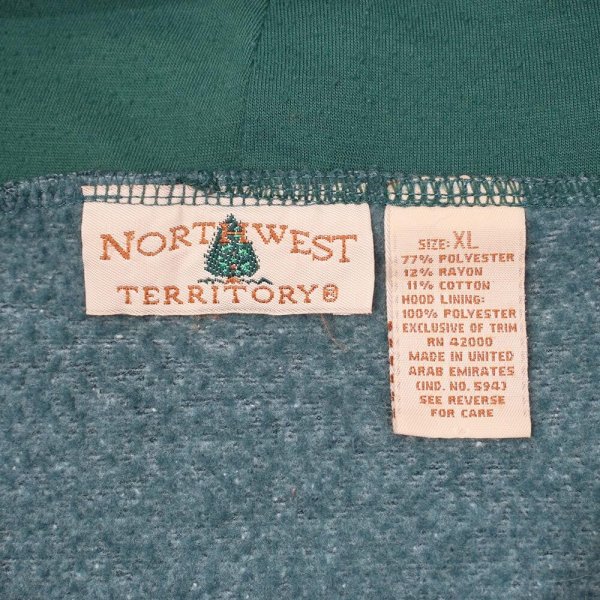 画像2: 90's NORTHWEST TERRITORY フルジップ スウェット パーカー (2)