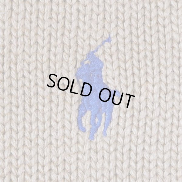 画像3: 90's Polo Ralph Lauren Vネック コットンニット (3)