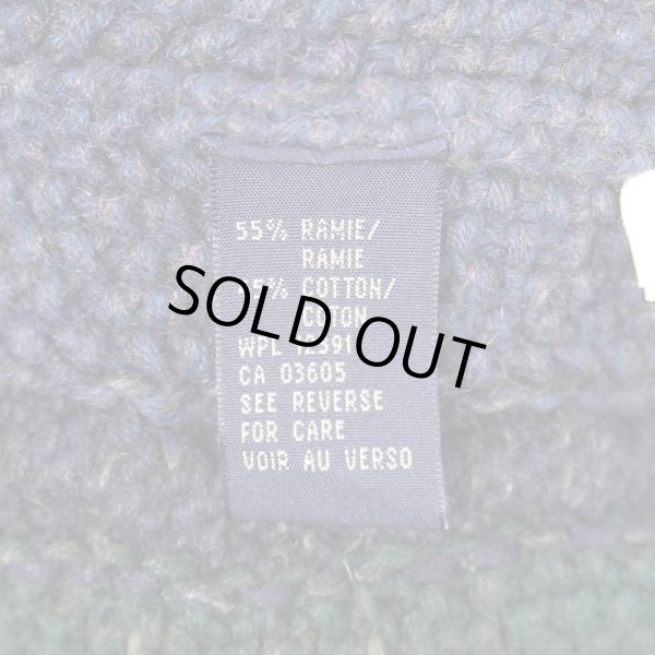 画像3: 90's Northern isles 総柄 コットンハンドニット (3)