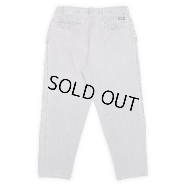 画像2: 90's DOCKERS 2タック デニムトラウザー "GRAY / MADE IN USA" (2)