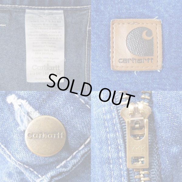 画像3: 00's Carhartt デニムペインターパンツ "W32 L30" (3)