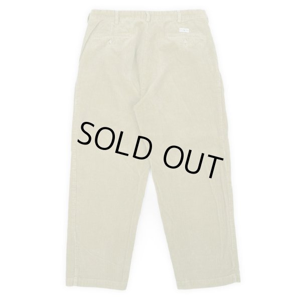 画像2: 90's Polo Ralph Lauren 2タック 太畝コーデュロイトラウザー “ANDREW PANT / KHAKI” (2)