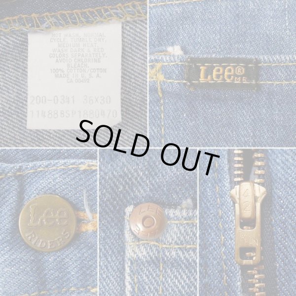 画像4: Early 70's Lee 200-0341 ブーツカットデニムパンツ "MADE IN USA / W36 L30" (4)