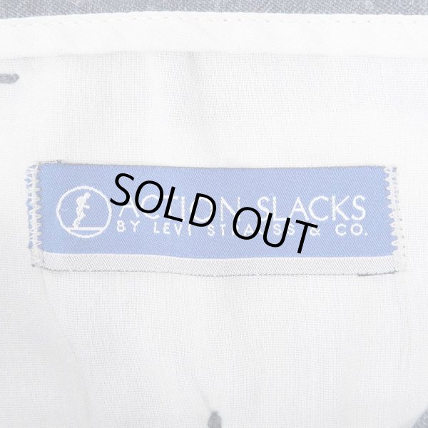 画像3: 00's Levi's アクションスラックス "HEATHER BLUE / W32 L30" (3)