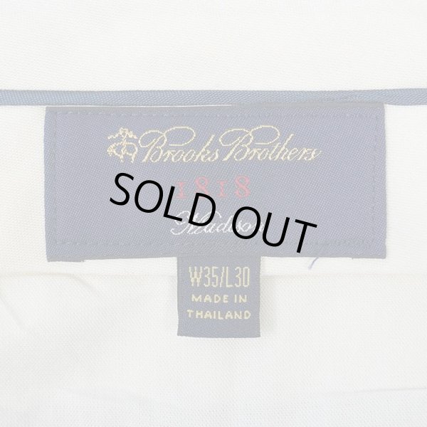 画像3: 00's Brooks Brothers 2タック リネントラウザー "W35 L30" (3)