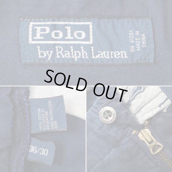 画像3: 00's Polo Ralph Lauren ヘリンボーンツイル カーゴパンツ (3)