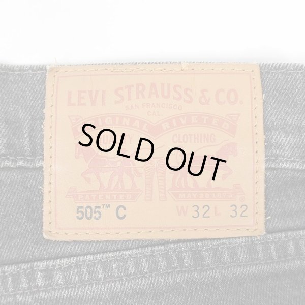 画像3: 00's Levi's 505 先染めブラックデニムパンツ "STRETCH / W32 L32" (3)