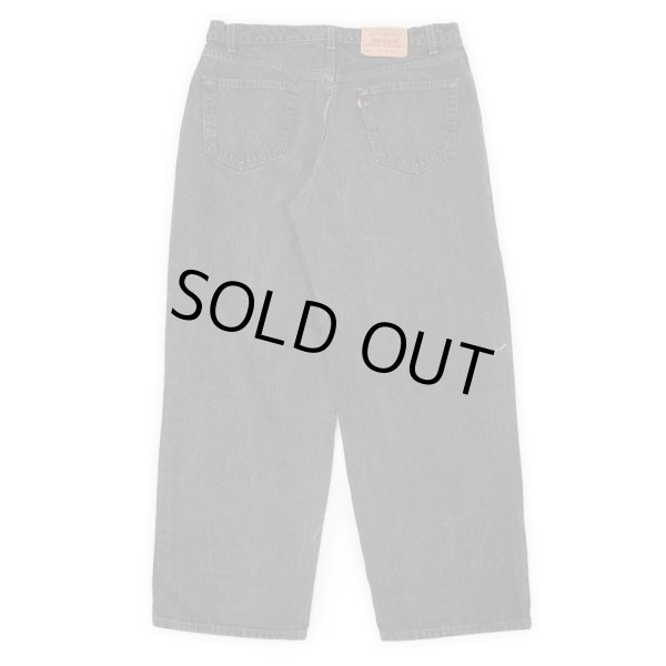 画像2: 90's Levi's 567 ブラックデニムパンツ “MADE IN USA / LOOSE FIT EXTRA WIDE LEG” (2)