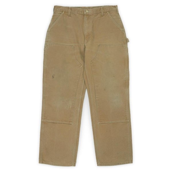 画像1: 00's Carhartt ダブルニー ダックペインターパンツ "MADE IN USA / B01 BRN" (1)