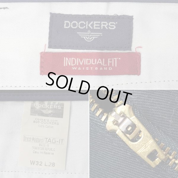 画像4: 00's DOCKERS 2タック チノトラウザー "BLACK / W32 L28" (4)