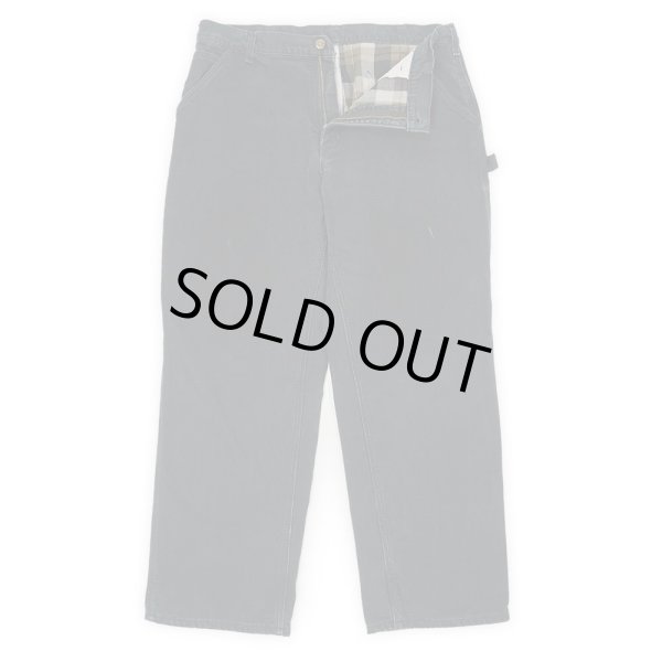 画像1: 00's Carhartt ネルライナー ダックペインターパンツ "B111 BLK / W36 L30" (1)