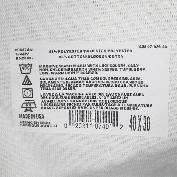 画像3: 90's Dickies 874 ワークパンツ "NAVY / MADE IN USA / W40 L30 / DEADSTOCK" (3)