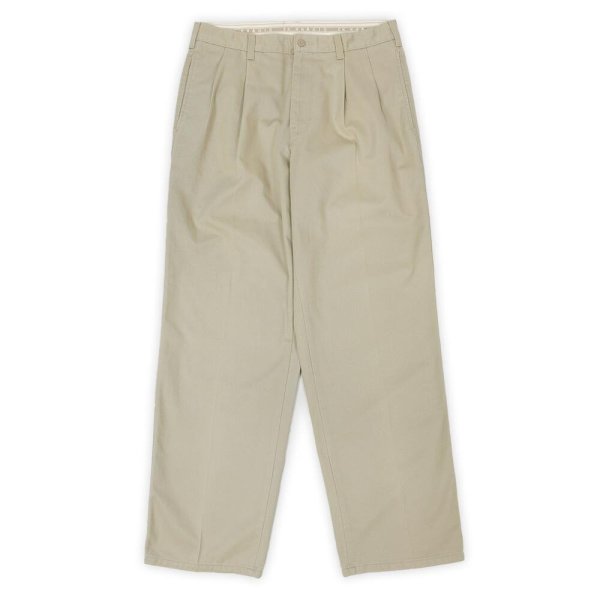 画像1: 90's Calvin Klein Khakis 2タック チノトラウザー "BEIGH" (1)