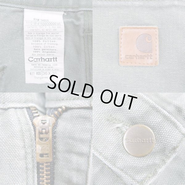 画像3: 00's Carhartt ダックペインターパンツ “OLIVE” (3)