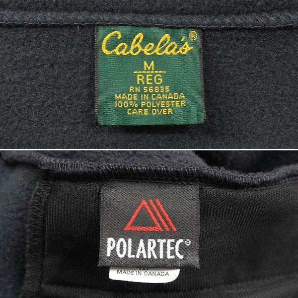 画像2: 00's Cabela's スナップT型 フリースジャケット "MADE IN CANADA" (2)
