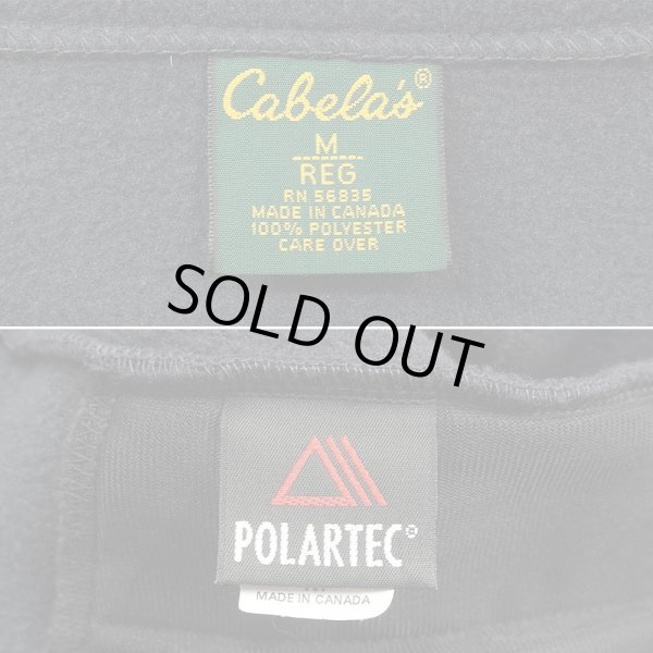 画像2: 00's Cabela's スナップT型 フリースジャケット "MADE IN CANADA" (2)