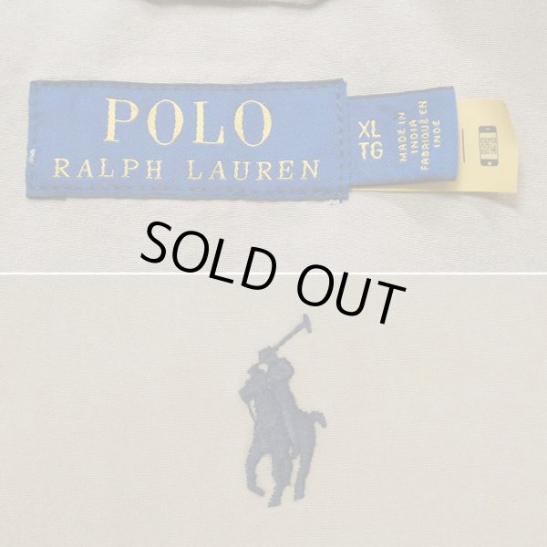 画像2: 00's Polo Ralph Lauren チンストラップ スウィングトップ "BEIGE" (2)