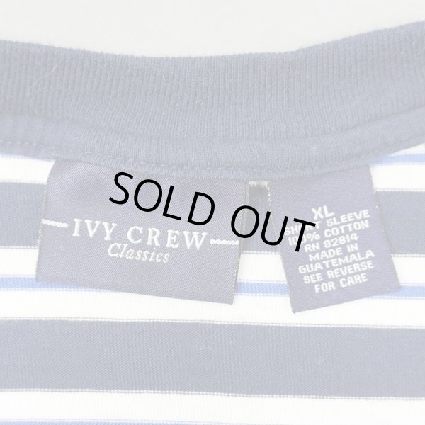 画像2: 90-00's IVY CREW マルチボーダーTシャツ “Navy Base” (2)