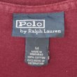 画像2: 00's Polo Ralph Lauren ロゴ刺繍 Tシャツ "Burgundy" (2)