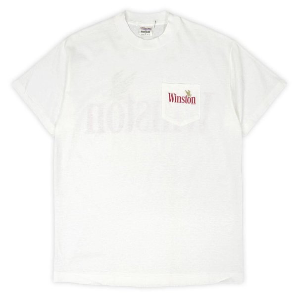 画像1: 90's Winston ロゴプリント ポケットTシャツ “MADE IN USA / DEADSTOCK” (1)