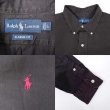 画像3: 90's Polo Ralph Lauren ボタンダウンシャツ "BLACK" (3)