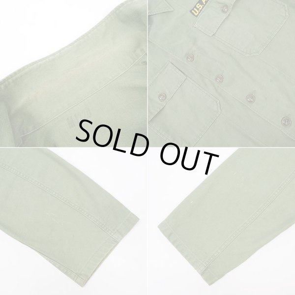 画像4: 50's US.ARMY コットンサテン ユーティリティーシャツ “1st初期型” (4)