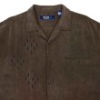 画像3: 00's Nat Nast オープンカラー シルクシャツ "Brown" (3)