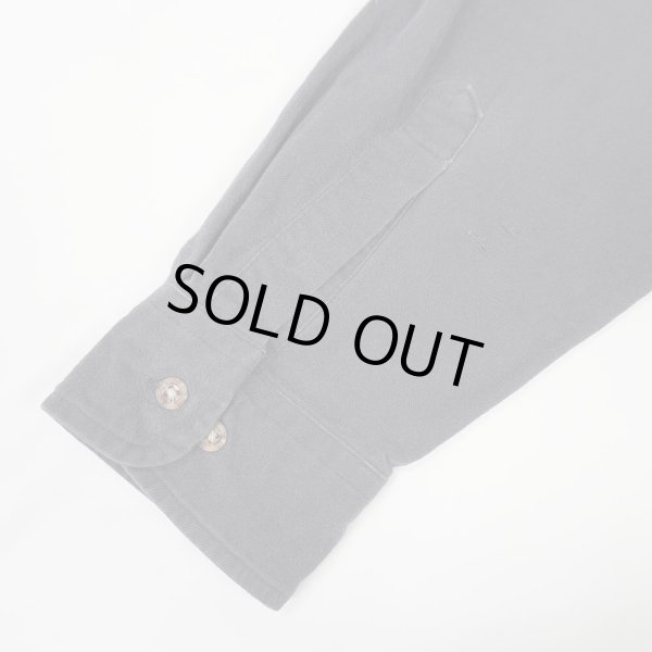 画像3: 80's Woolrich シャモアクロス ワークシャツ "MADE IN USA / FADE BLACK" (3)