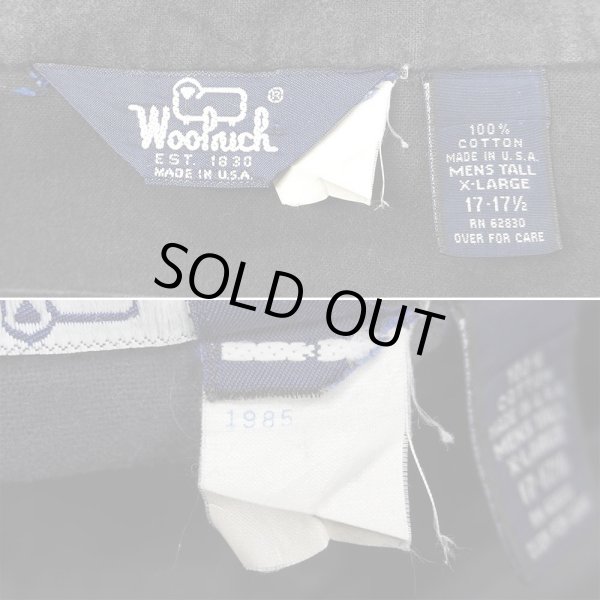 画像4: 80's Woolrich シャモアクロス ワークシャツ "MADE IN USA / FADE BLACK" (4)