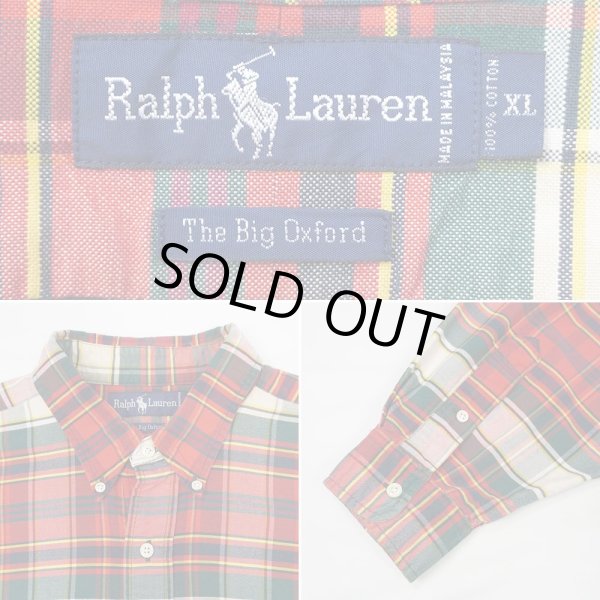 画像3: Early 90's Polo Ralph Lauren ボタンダウンシャツ "The Big Oxford / 裾ポニー" (3)