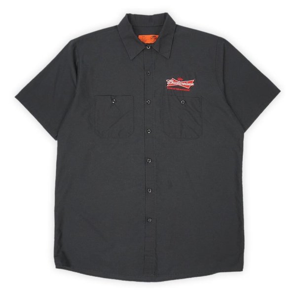 画像1: 00's Budweiser S/S ワークシャツ "RED KAP Body" (1)