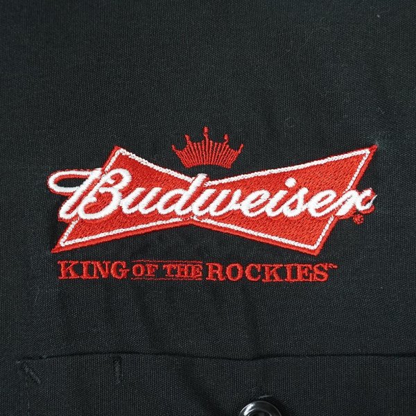 画像2: 00's Budweiser S/S ワークシャツ "RED KAP Body" (2)