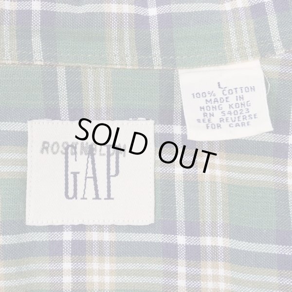 画像2: Early 00's OLD GAP S/S 3点留め ボタンダウンシャツ (2)