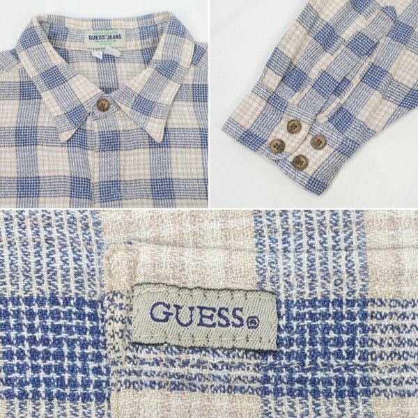 画像3: 90's GUESS JEANS レギュラカラーシャツ "MADE IN USA" (3)