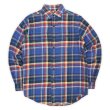画像1: 00's Polo Ralph Lauren チンストラップ ヘビーネルシャツ (1)