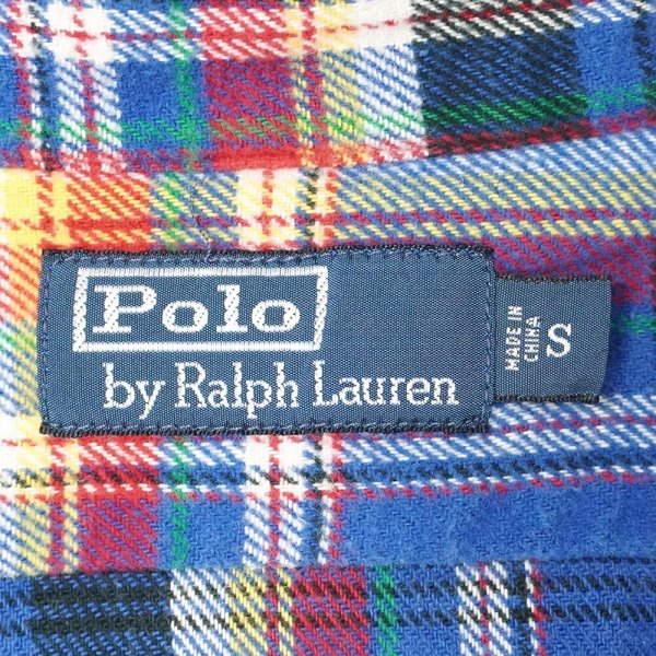 画像2: 00's Polo Ralph Lauren チンストラップ ヘビーネルシャツ (2)