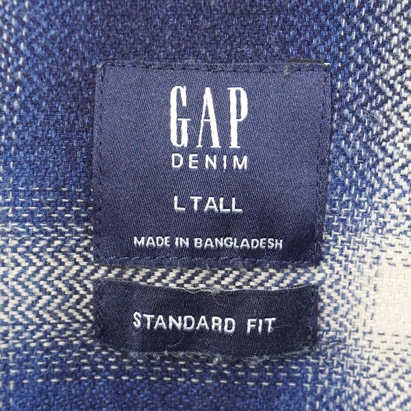 画像2: 10's GAP フランネル ワークシャツ "Ombre Plaid" (2)