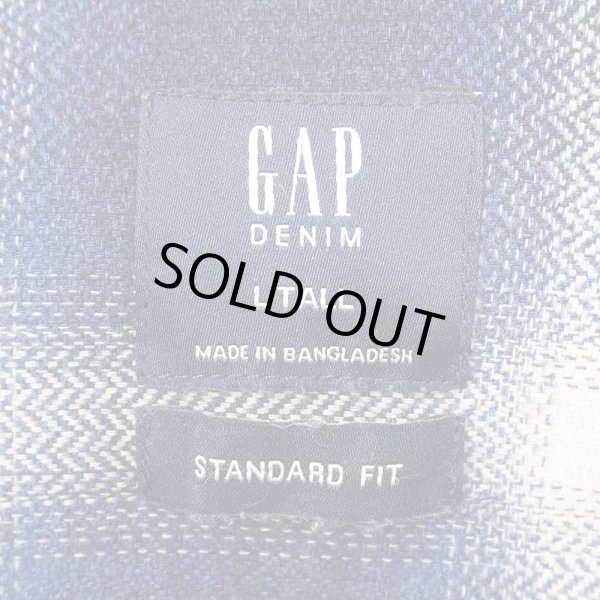 画像2: 10's GAP フランネル ワークシャツ "Ombre Plaid" (2)